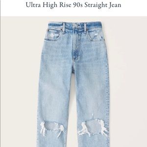 Abercrombie&Fitch 90’s Straight Ultra High Rise jeans